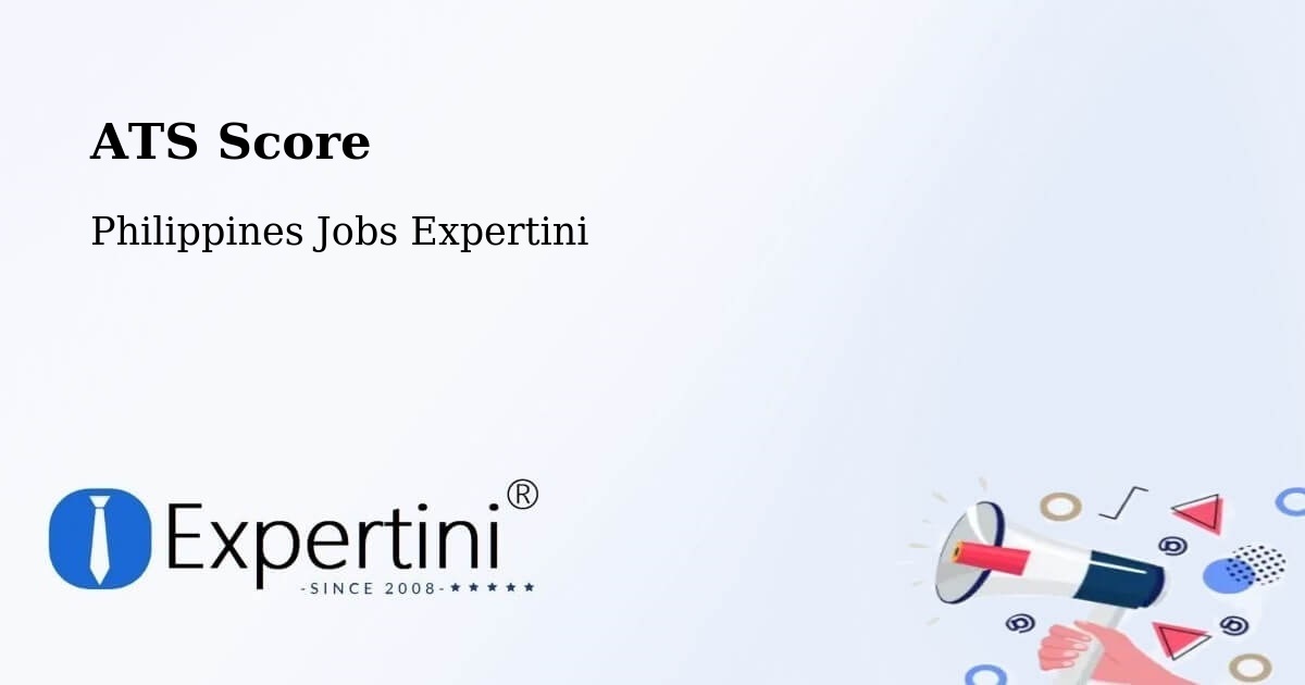 Resume ATS Score & Job Description Match Tool – Agoo - Philippines Jobs Expertini