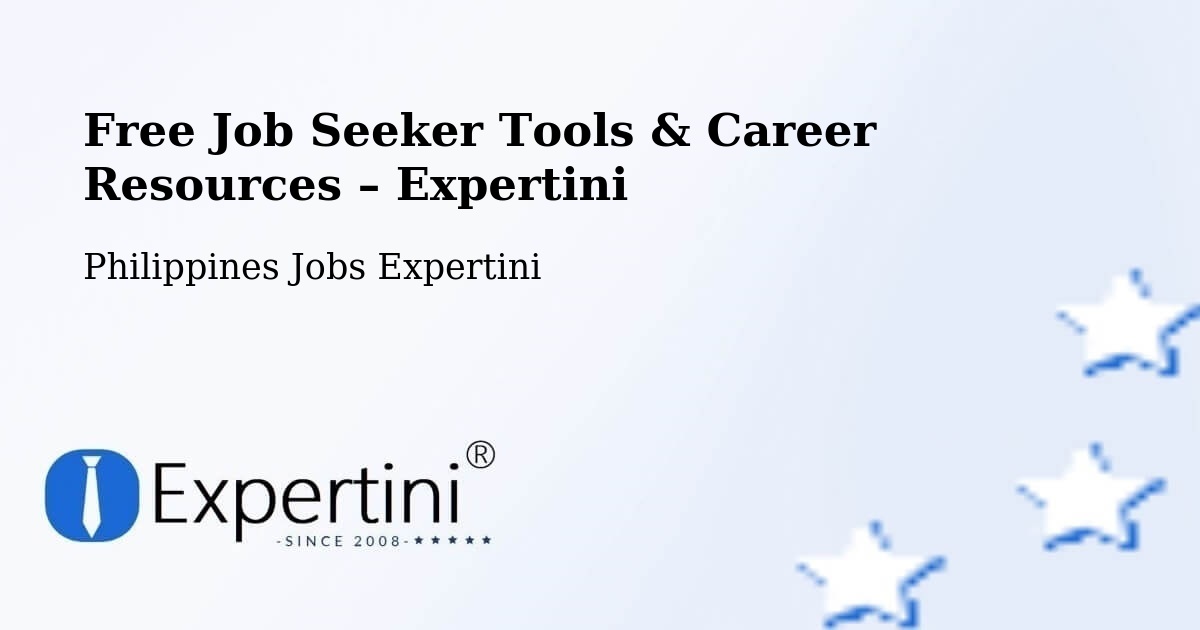 Free Job Seeker Tools & Career Resources – Agoo - Agoo, Philippines Jobs Expertini