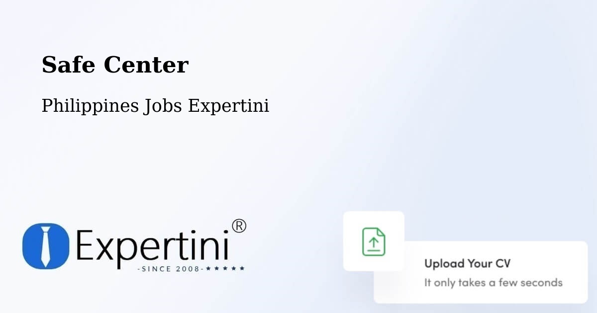 Safety Center – Agoo - Philippines Jobs Expertini